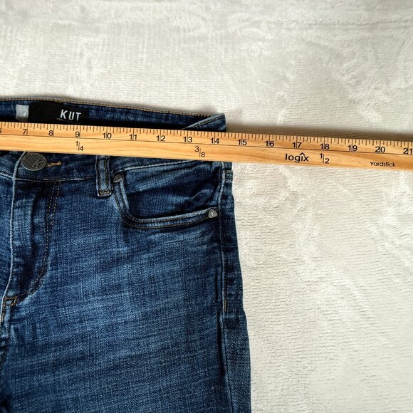 Kut From the Kloth Skinny Jeans Women Size 4 Blue Stretch Cotton Blend 5-Pockets - Picture 2 of 14